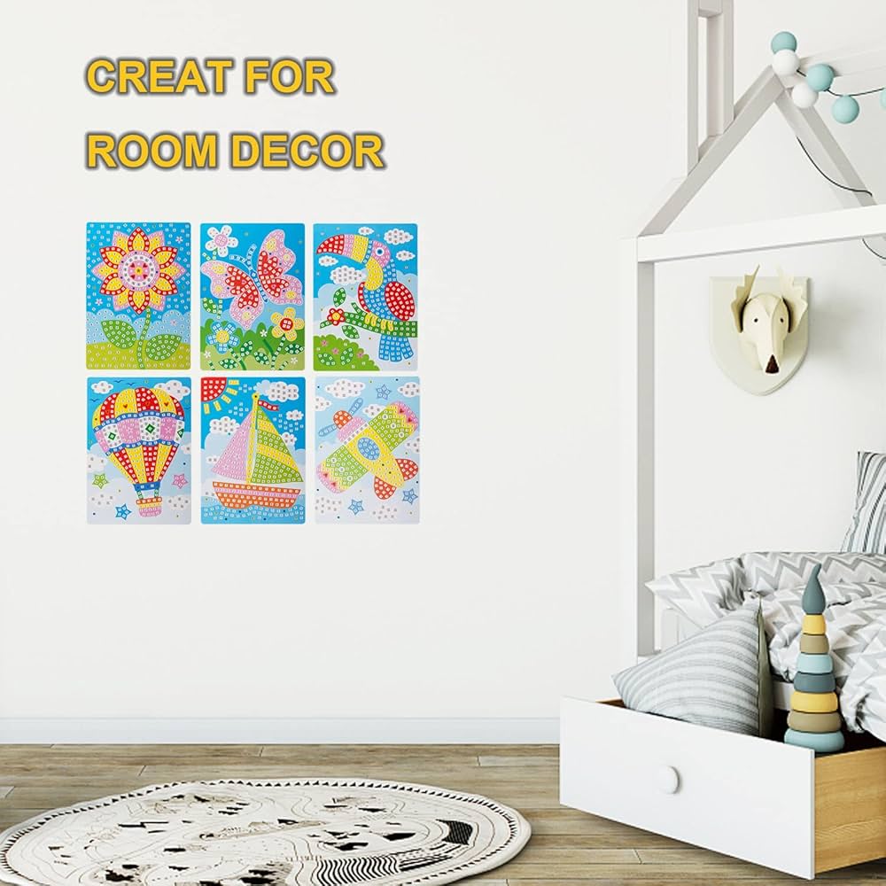 Amazon.com: LZHZH Mosaic Sticker Art Sticky DIY Handmade Art
